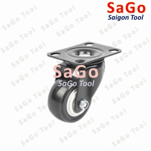 Bánh xe đẩy, bánh xe cao su đẩy hàng loại xoay 360 chịu tải nhẹ