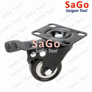Bánh xe đẩy, bánh xe cao su đẩy hàng loại xoay 360 chịu tải nhẹ