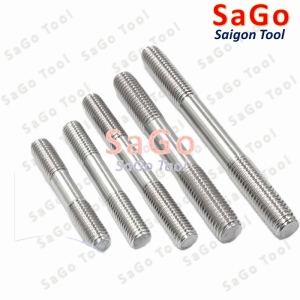 Bulong 2 đầu ren, Guzong Inox 304 M3 M4 M5 M6 M8 INOX 304
