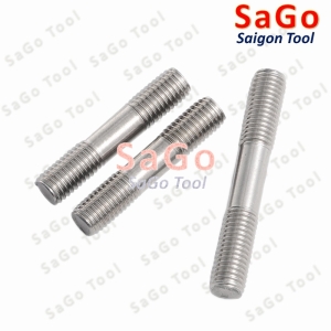 Bulong 2 đầu ren, Guzong Inox 304 M3 M4 M5 M6 M8 INOX 304