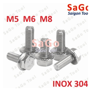 Bulong liền long đền INOX 304 - Ốc inox chống tháo M5 M6 M8