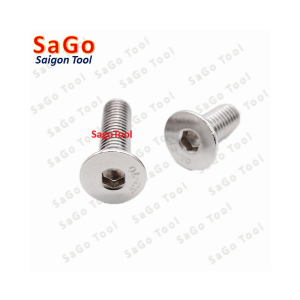 Bulong lục giác đầu bằng INOX 304 M3 M4 M5 M6 M8 10 con