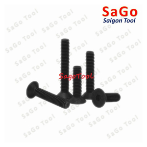Bulong lục giác đầu bằng Thép tôi đen cấp 10.9 Size M3 M4 M5 M6 M8