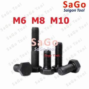 Bulong lục giác ngoài chịu lực thép đen M6 M8 M10 cấp bền 8.8 (10 con) Bulong lục giác ngoài chịu lực thép đen M6 M8 M10 cấp bền 8.8 (10 con)
