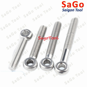 Bulong mắt inox 304, Bu lông mắt cá tròn M5-M12
