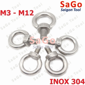 Bulong móc cẩu, bulong tai cẩu, bulong mắt INOX 304 size M3-M12