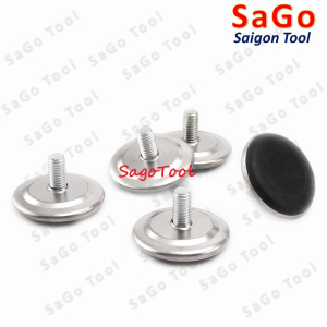 Chân tăng chỉnh chiều cao bàn ghế đế nhựa ren M6 M8 M10