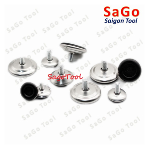 Chân tăng chỉnh chiều cao bàn ghế đế nhựa ren M6 M8 M10