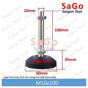 Chân tăng chỉnh tự cân bằng Thép Mạ Niken M8 M10 M12 M16