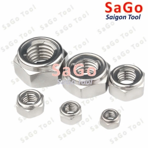 Đai ốc chống tháo, tán ecu khóa inox 304 size M3 M4 M5 M6 M8 M10