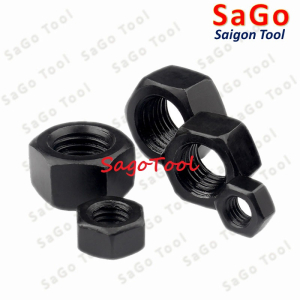 Đai Ốc thép đen ren mịn, Tán Ecu thép đen ren nhuyễn Dùng Cho Bulong M8, M10, M12, M14, M16, M18, M20