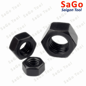 Đai ốc thép đen, Tán Ecu thép đen dùng Cho Bulong M6, M8, M10, M12, M14, M16, M18
