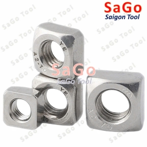 Đai ốc vuông, Tán Ecu vuông Inox 304 size M3 M4 M5 M6 M8 M10 (10 con)