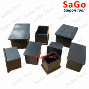 Đầu bịt ngoài cho sắt hộp chữ nhật 15x30 - 50x100, nắp bịt chân bàn ghế loại nhựa