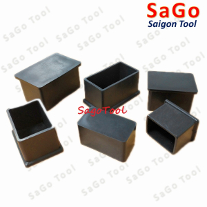 Đầu bịt ngoài cho sắt hộp chữ nhật 15x30 - 50x100, nắp bịt chân bàn ghế loại nhựa