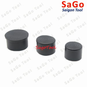 Đầu bịt ngoài ống sắt hộp, đầu bịt chân bàn ghế loại tròn nhiều kích thước phi 6 - phi 60mm