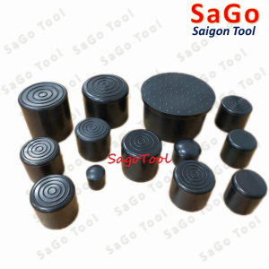 Đầu bịt ngoài ống sắt hộp, đầu bịt chân bàn ghế loại tròn nhiều kích thước phi 6 - phi 60mm