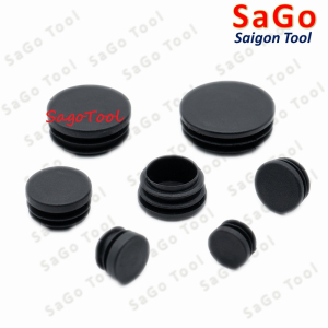 Đầu bịt trong ống sắt hộp, đầu bịt chân bàn ghế loại tròn nhiều kích thước phi 12 - phi 60mm