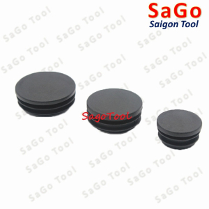 Đầu bịt trong ống sắt hộp, đầu bịt chân bàn ghế loại tròn nhiều kích thước phi 12 - phi 60mm