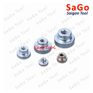Núm vặn ren âm lỗ suốt bằng thép, núm vặn có khía size M3 M4 M5 M6 M8 M10 Núm vặn ren âm lỗ suốt bằng thép, núm vặn có khía size M3 M4 M5 M6 M8 M10