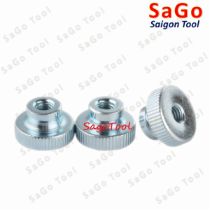 Núm vặn ren âm lỗ suốt bằng thép, núm vặn có khía size M3 M4 M5 M6 M8 M10 Núm vặn ren âm lỗ suốt bằng thép, núm vặn có khía size M3 M4 M5 M6 M8 M10