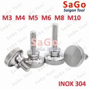Núm vặn ren ngoài, bu lông vặn tay Inox 304 size M3 M4 M5 M6 M8