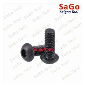 Ốc lục giác thép đen, Bulong lục giác đầu dù thép tôi đen cấp bền 10.9 đủ size (20 Con)