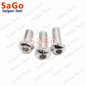 Ốc vít inox, Bulong inox lục giác đầu dù Inox 304 M3 M4 M5 M6 M8 (10 Con)