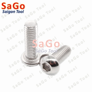 Ốc vít inox, Bulong inox lục giác đầu dù Inox 304 M3 M4 M5 M6 M8 (10 Con)