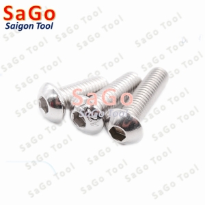 Ốc vít inox, Bulong inox lục giác đầu dù Inox 304 M3 M4 M5 M6 M8 (10 Con)