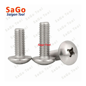 Ốc Vít inox đầu dù pake Inox 304 M3 M4 M5 M6,  Bu lông inox đầu dù pake inox 304