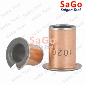Ống trượt tròn, bạc thau có vai, bạc lót dùng làm con trượt lỗ 6mm 8mm - 20mm Ống trượt tròn, bạc thau có vai, bạc lót dùng làm con trượt lỗ 6mm 8mm - 20mm