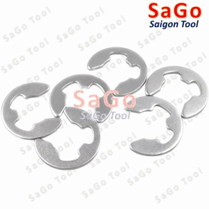 Phanh trục chữ e inox 304, phe gài trục chữ e size D1.2-D15 10cái