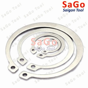 Phanh trục inox 304, phe gài trục, vòng phe phi 4 - 35mm