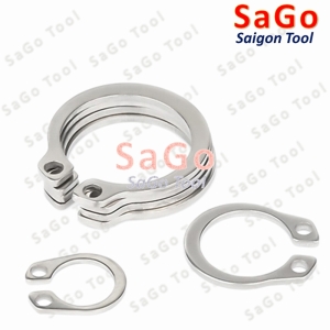 Phanh trục inox 304, phe gài trục, vòng phe phi 4 - 35mm