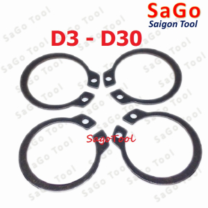 Phanh trục, phe gài trục, vòng phe phi 3 - 30mm bằng thép