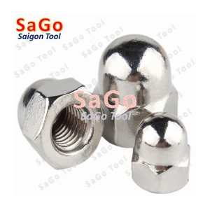 Tán bầu, Đai ốc mũ, đai ốc chỏm cầu INOX 304 M3 M4 M5 M6 M8 M10 M12 10Con