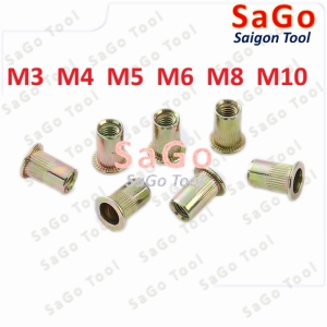 Tán ecu rút thép mạ size M3 M4 M5 M6 M8 M10