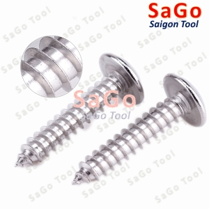 Vít răng thưa inox 304 Vít bắn gỗ đầu dù size M3 M4 M5