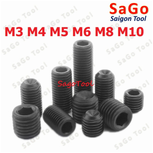 Vít trí lục giác chìm thép đen - Ốc cấy lục giác âm các loại 10 Con Vít trí lục giác chìm thép đen - Ốc cấy lục giác âm các loại 10 Con