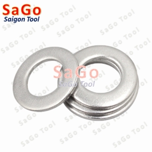 Vòng đệm, Long Đền phẳng INOX 304 cho ốc lục giác M3, M4, M5, M6, M8, M10 M12