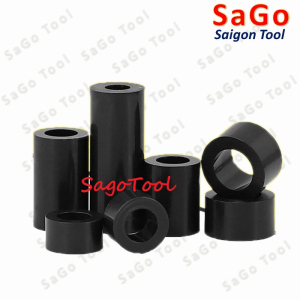 Vòng Đệm Nhựa ABS Nylon màu đen lỗ 3ly 4ly 5ly 6ly (10 cái)