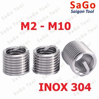 Ren cấy ốc Inox 304 ren cấy helicoil M2-M10 (10 con)