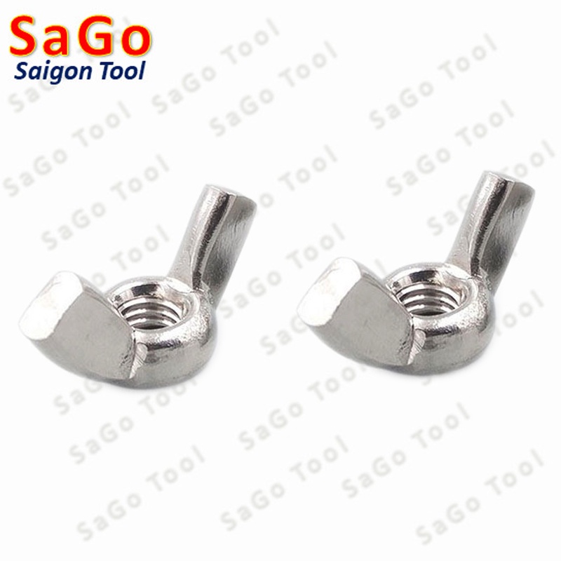 Đai ốc cánh bướm vặn tay INOX 304 - Tán chuồn size M3 M4 M5 M6 M8 M10 - Ảnh 7