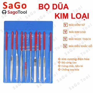 Bộ dũa kim loại mạ kim cương điện hóa mini – mài hợp kim, thép, inox – size 140 - 160 - 180mm