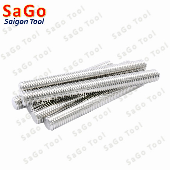 Cây ty ren INOX 304 M3 M4 M5 M6 M8 M10 - Ảnh 2