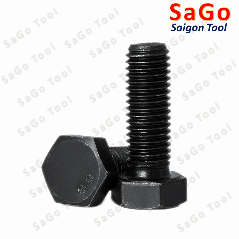 Bulong lục giác ngoài chịu lực thép đen M6 M8 M10 cấp bền 8.8 (10 con) - Ảnh 11