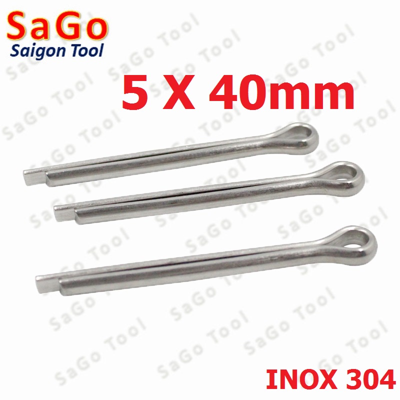 Chốt chẻ INOX 304 các loại D1.5 - D8 (20 Cái) - Ảnh 2