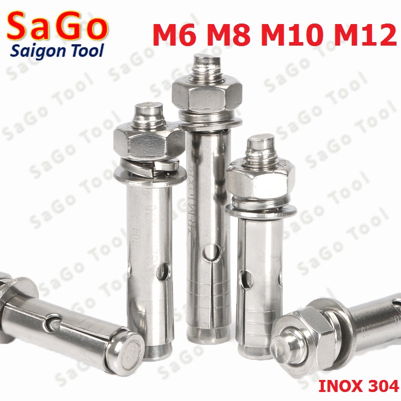 Tắc kê inox, bu lông nở inox 304 đủ size hàng loại 1