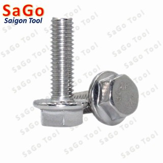 Bulong liền long đền INOX 304 - Ốc inox chống tháo M5 M6 M8 - Ảnh 3